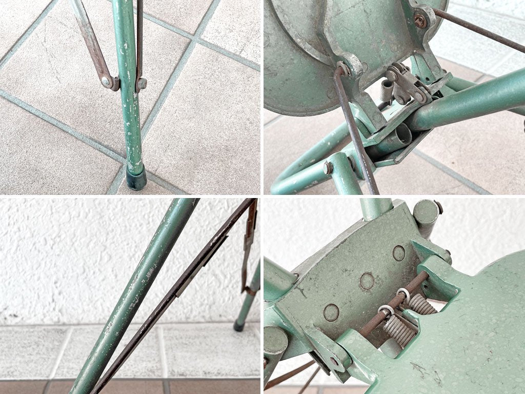 USビンテージ Vintage ステッキチェア フォールディングチェア プレシジョンシート Precision Seat インダストリアル 希少 アメリカ ◇
