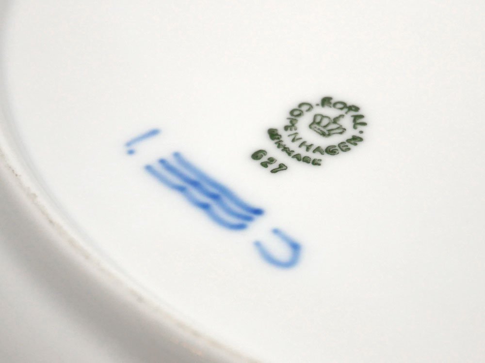 ロイヤルコペンハーゲン ROYAL COPENHAGEN プリンセスブルー プレート Φ28 デンマーク 北欧食器 A ●