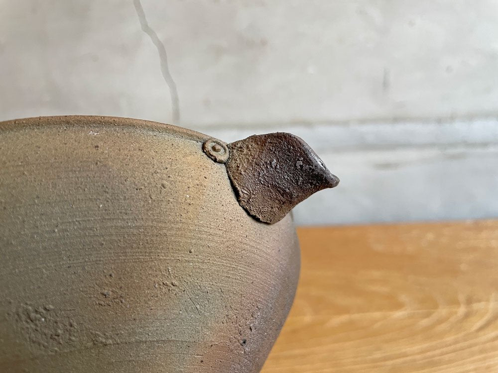 野口悦士 片口 エレキ南蛮 陶器 Φ14.5cm 焼締め 現代作家 ♪