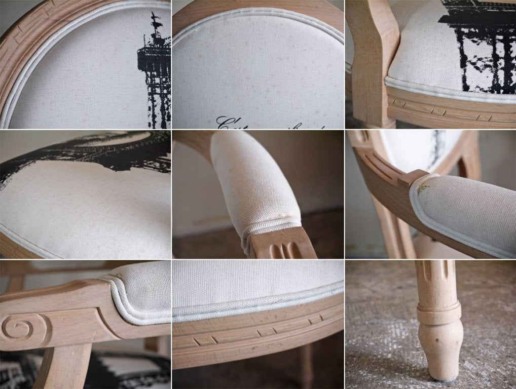 ビラブドデザイン BELOVED DESIGN クラシック 2 CLASSIC II armchair アームチェア シルクプリント La tour Eiffel エッフェル塔 ■