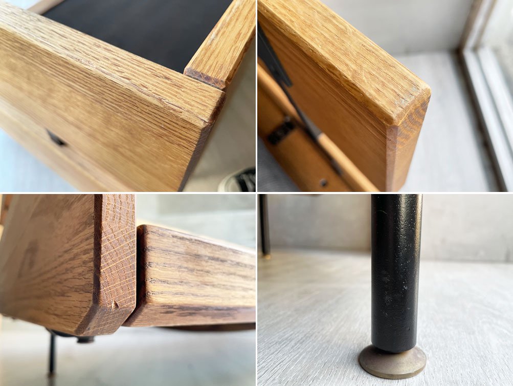 モモナチュラル Momo natural フォブ FOB スタンダード 3Pソファ ネイビー スチールレッグ コーデュロイ生地 参考定価¥217,500- ♪