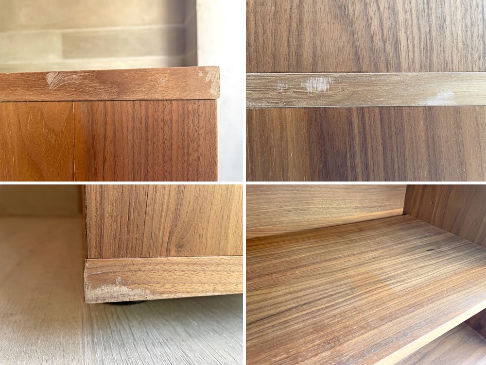 無印良品 MUJI ウォールナット材 スタッキングキャビネット 幅162.5㎝ ウォールナット材 シンプルデザイン 定価¥36,960- ♪