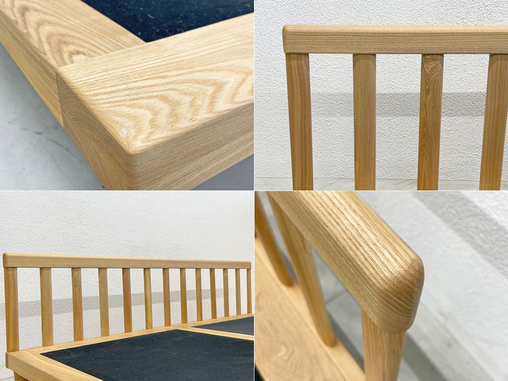 リセノ Re:CENO アグラ AGRA 3シーター ソファ リネン100%ファブリック カバーリング 広々シート&背クッション5個 フェザー混仕様 〓