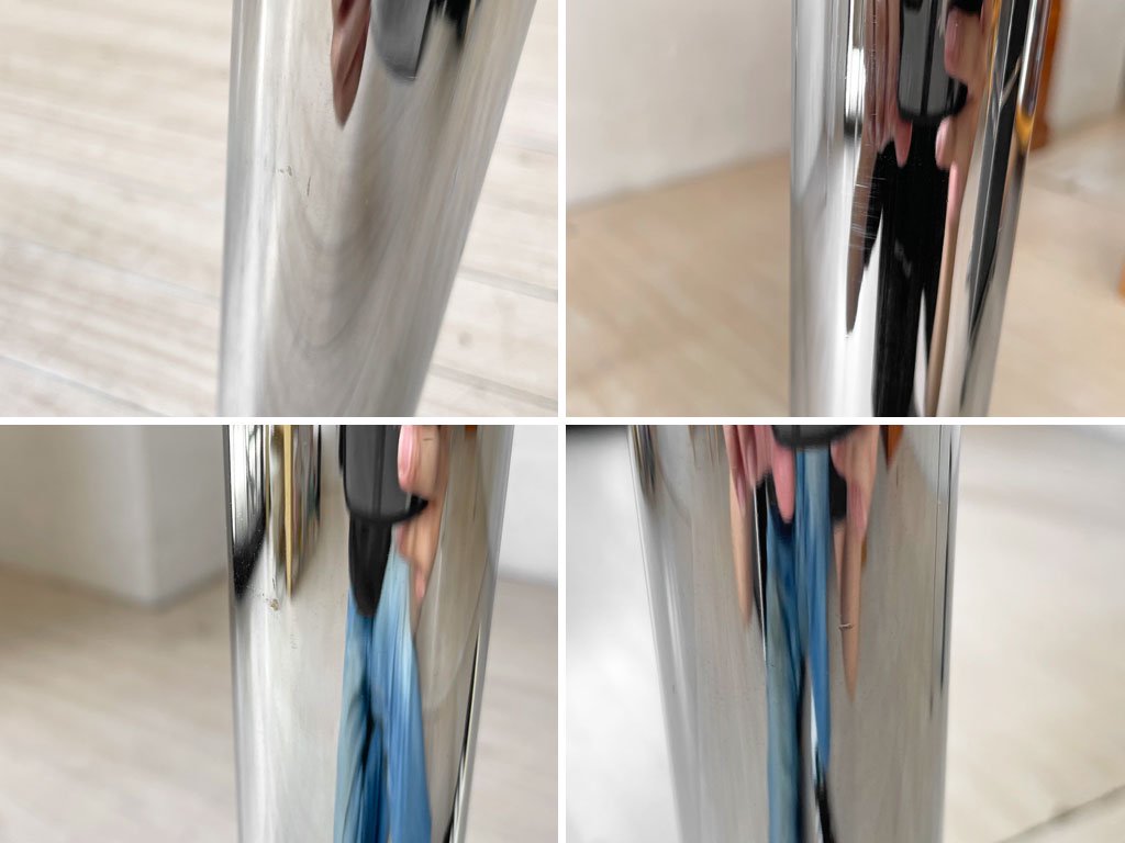 USMハラー USM Haller モジュラーファニチャー ハラーテーブル ワーキングデスク W125cm アジャスター パールグレーラミネート(ホワイト) 高さ調整機能付 スイス ★
