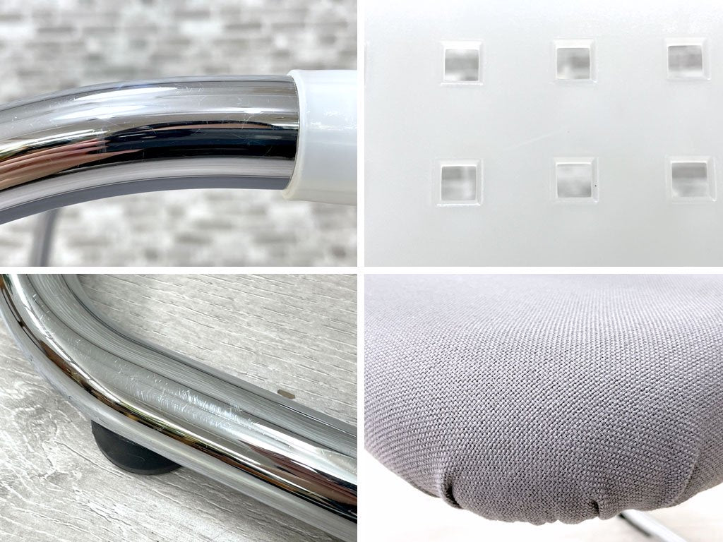 ヴィトラ vitra ビザソフト Visasoft アームチェア ミーティングチェア ファブリックシート カンティレバー スタッキング 会議用椅子 アントニオ・チッテリオ A ●