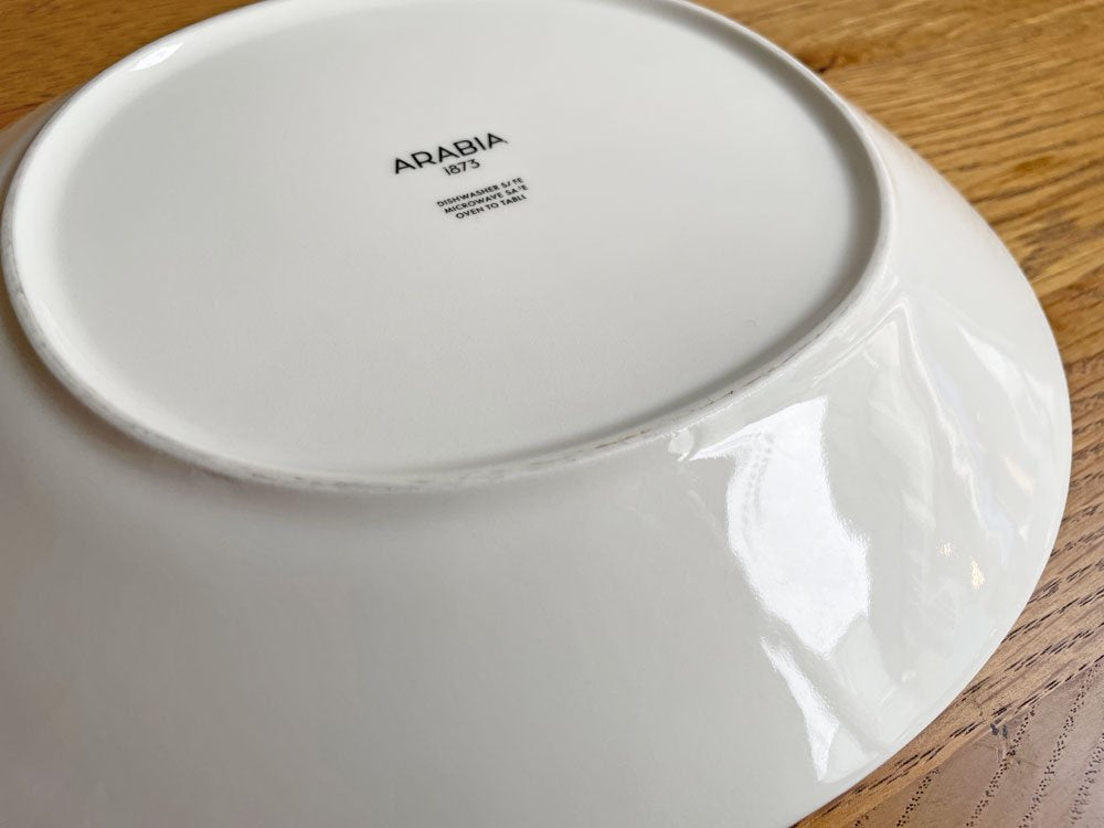 アラビア ARABIA エエヴァ EEVA オーバルプレート 25cm ホワイト スコープ scope 復刻品 北欧食器 A ♪