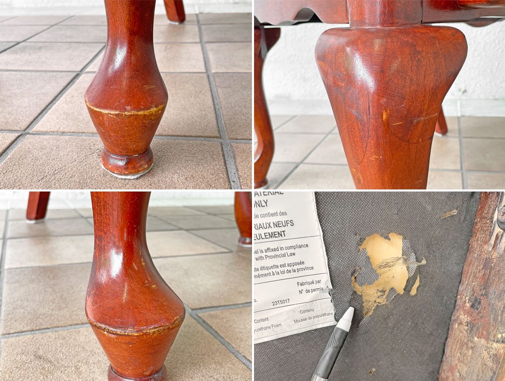 USビンテージスタイル クイーンアン様式 ダイニングチェア アームチェア ハイバック スプラットバック クラシカルデザイン レガシークラシックファニチャー ◇