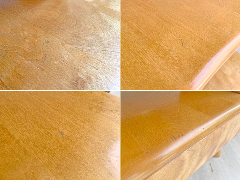 ヘイウッドウェイクフィールド HEYWOOD WAKEFIELD ステップエンドテーブル M794G サイドテーブル バーチ無垢材 ミッドセンチュリー USビンテージ ♪