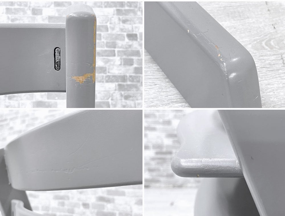 ストッケ STOKKE トリップトラップ TRIPP TRAPP ベビーチェア キッズチェア グレー S/N無し ノルウェー 北欧家具 ●
