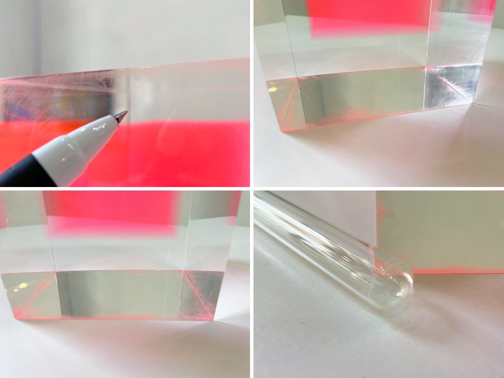 倉俣史朗 Shiro Kuramata フラワーベース Flower Vase #1302 シングル 一輪挿し アクリル ピンク ポストモダン 現行品 ★