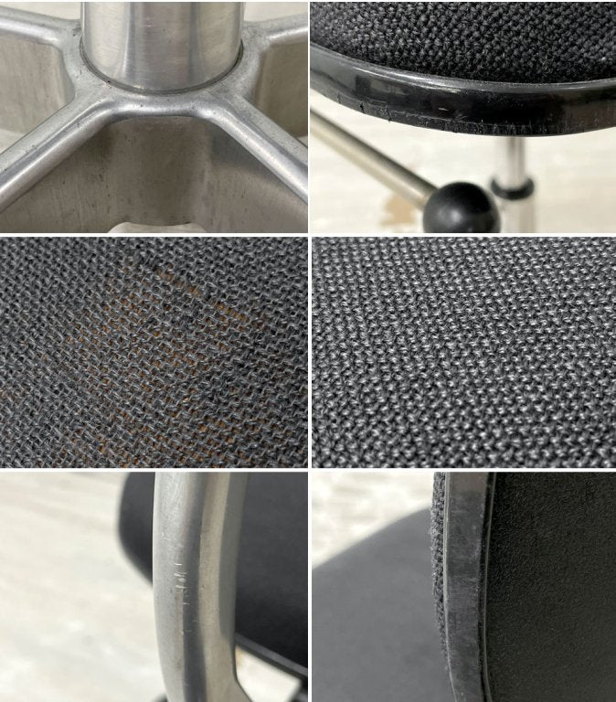 フリッツハンセン Fritz Hansen ケヴィ チェア KEVI CHAIR ヨルゲン ラスムセン Jorgen Rasmussen クッション付き 5本脚 ブラック ガス圧昇降 デンマーク ●