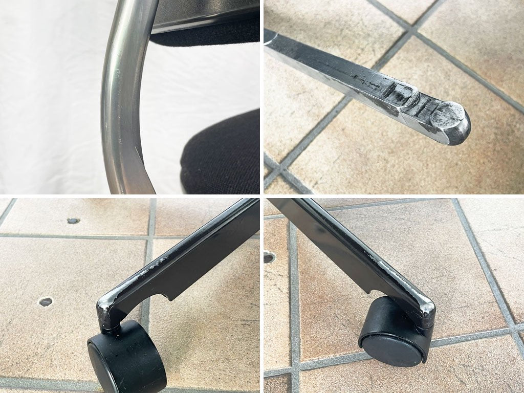 フリッツハンセン Fritz Hansen ケヴィ チェア KEVI ヨルゲン ラスムセン Jorgen Rasmussen クッション付き ブラック 5本脚 ガス昇降 デンマーク ◇