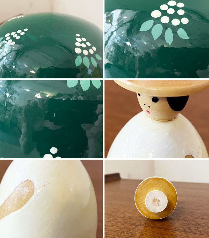 カンパニー COMPANY ツリー&ガール チェストナッツ Tree & Girl Chestnut マトリョーシカ 5ピース 箱付 フィンランド イデー IDEE 取扱 定価¥20,900- ◎