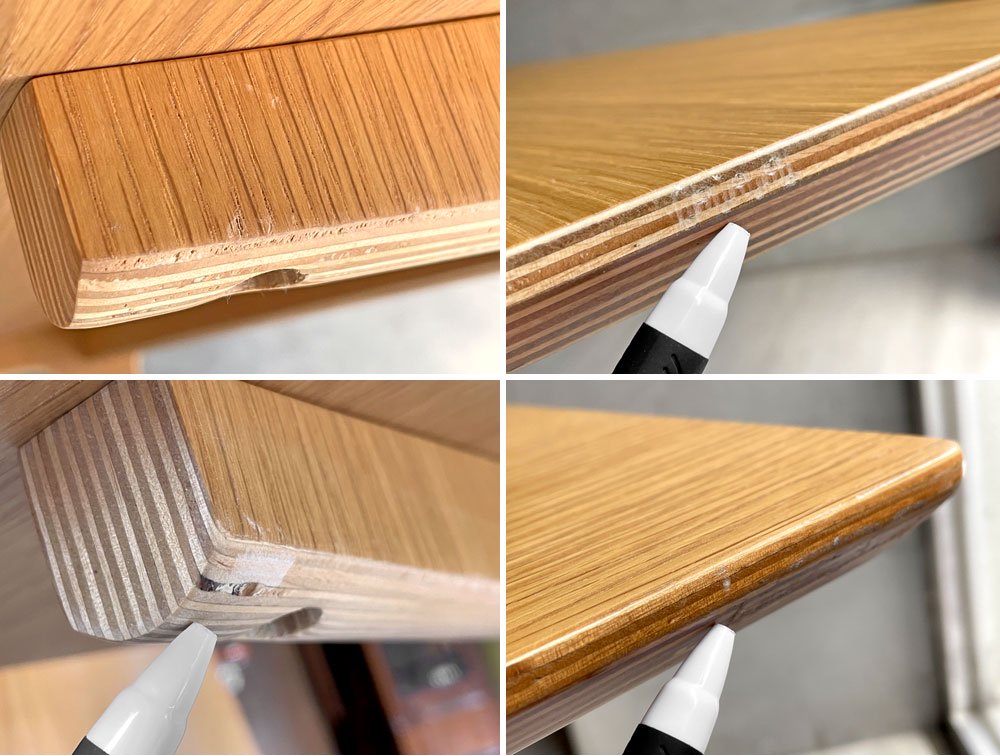 無印良品 MUJI リビングでもダイニングでもつかえる ダイニングテーブル オーク材 W130cm ナチュラル ♪