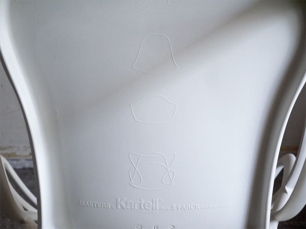 カルテル Kartell マスターズチェア Masters chair フィリップ・スタルク Philippe Starck デザイン スタッキング ホワイト ■