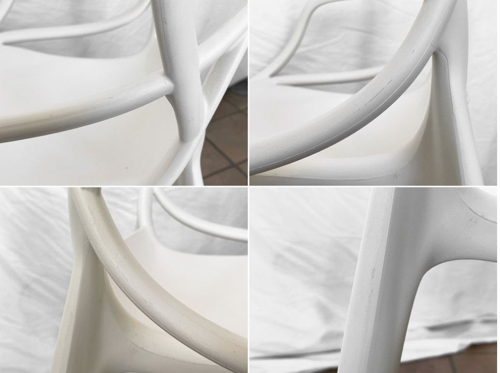 カルテル Kartell マスターズチェア Masters chair ダイニングチェア スタッキング ホワイト フィリップ ・ スタルク Philippe Starck 定価¥44,800- ◇