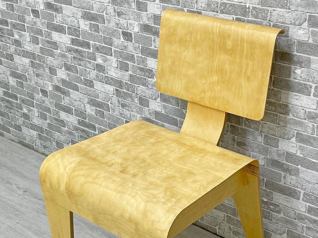 アイソコンプラス Isokon Plus サイドチェア スタッキングチェア プライウッド マルセル・ブロイヤー Marcel Breuer 1936年 復刻品 英国 ■