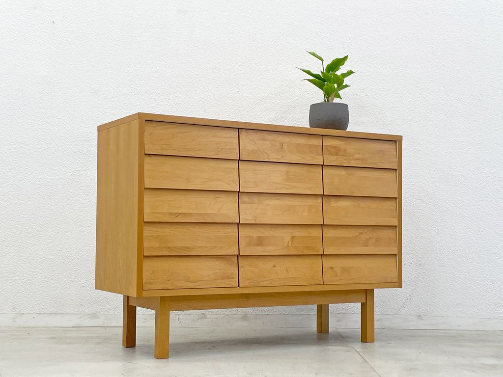 ウニコ unico トゥオ TUO サイドボード キャビネット アルダー材 キッチン収納 広松木工 廃盤 美品 展示品相当 ¥99,750- 〓