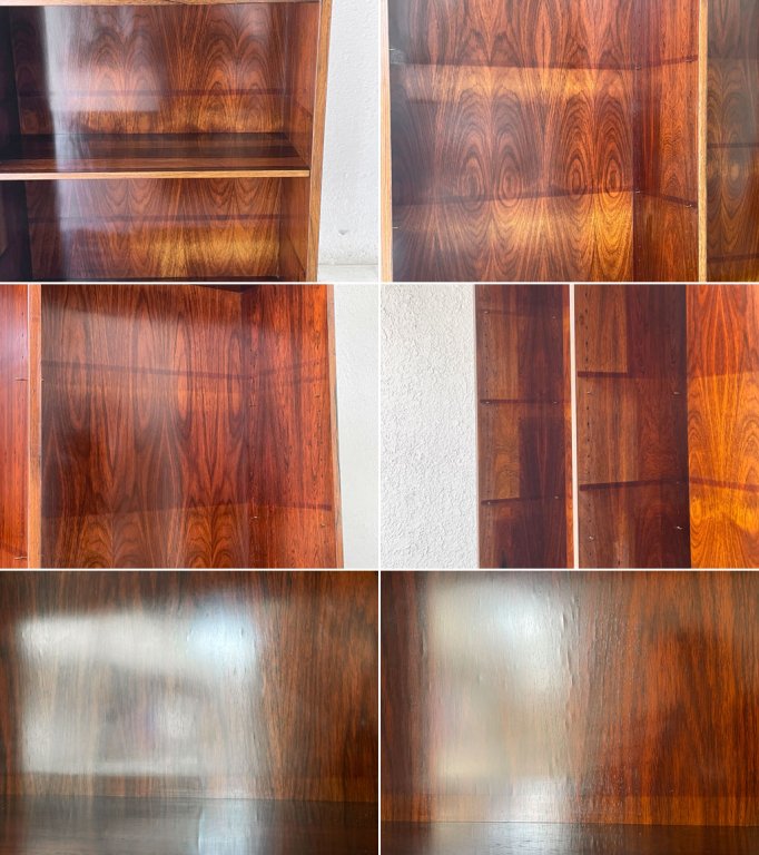 オマーン・ユン OMANN JUN No.6 ローズウッド ブックケース ブックシェルフ デンマーク 北欧 ビンテージ 希少 ◇