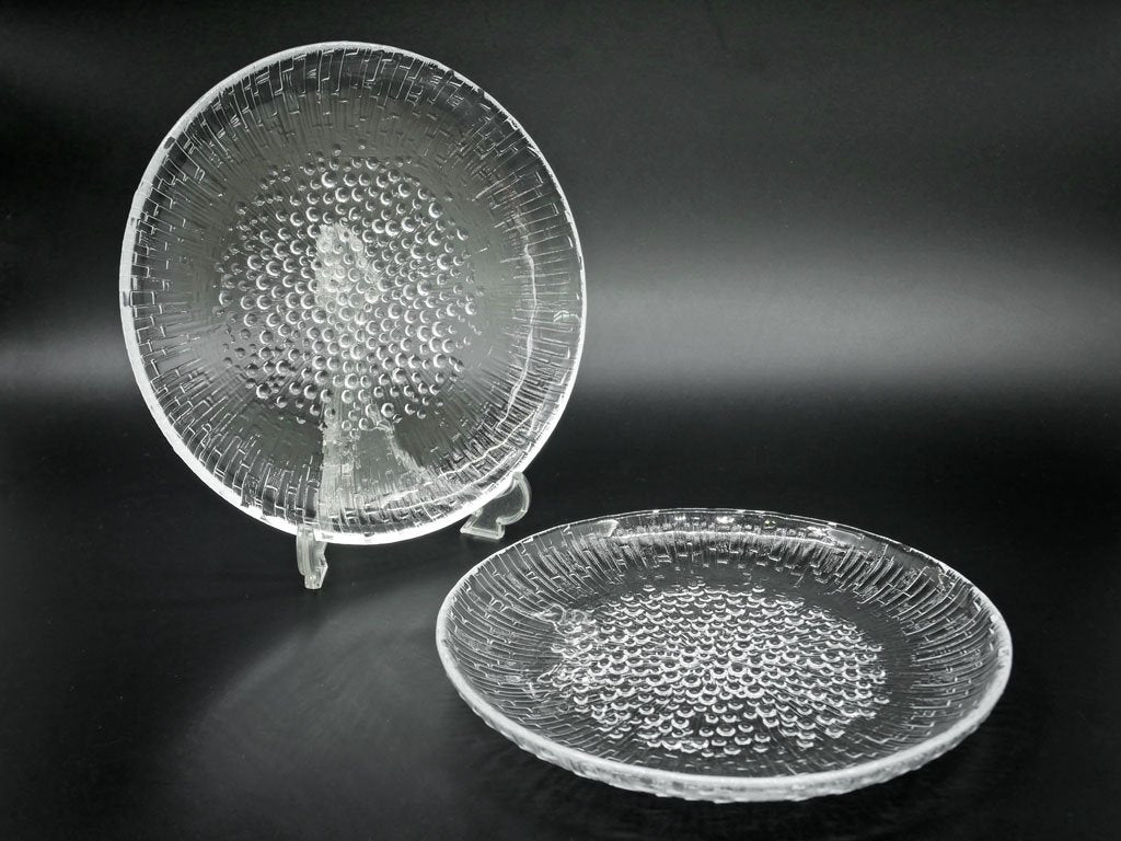イッタラ iittala ウルティマツーレ Ultima thule プレート 19cm クリア タピオ・ヴィルカラ Tapio Wirkkala 北欧食器 ビンテージ A ●
