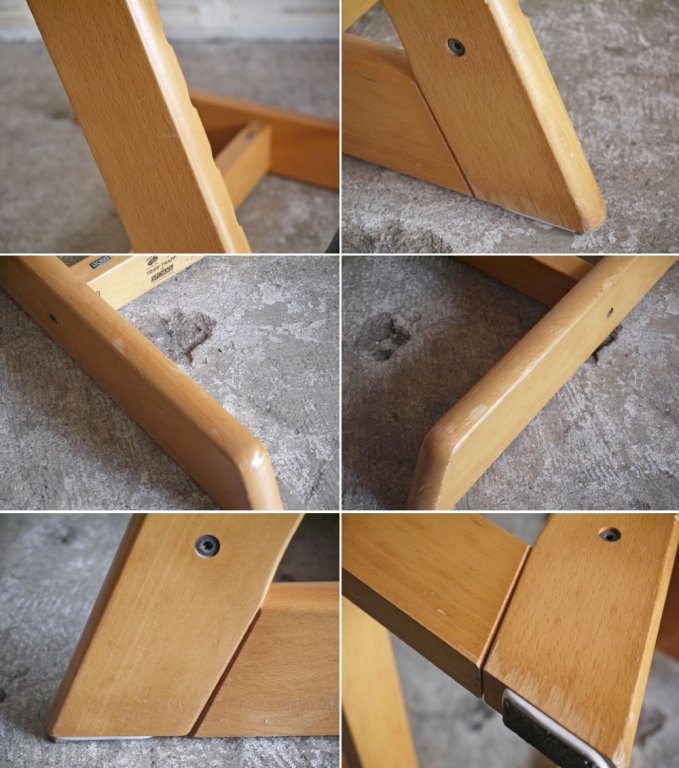 ストッケ STOKKE トリップトラップ TRIPP TRAPP ベビーチェア キッズチェア ナチュラル S/N3~ 木製カード 革ベルト ノルウェー ■