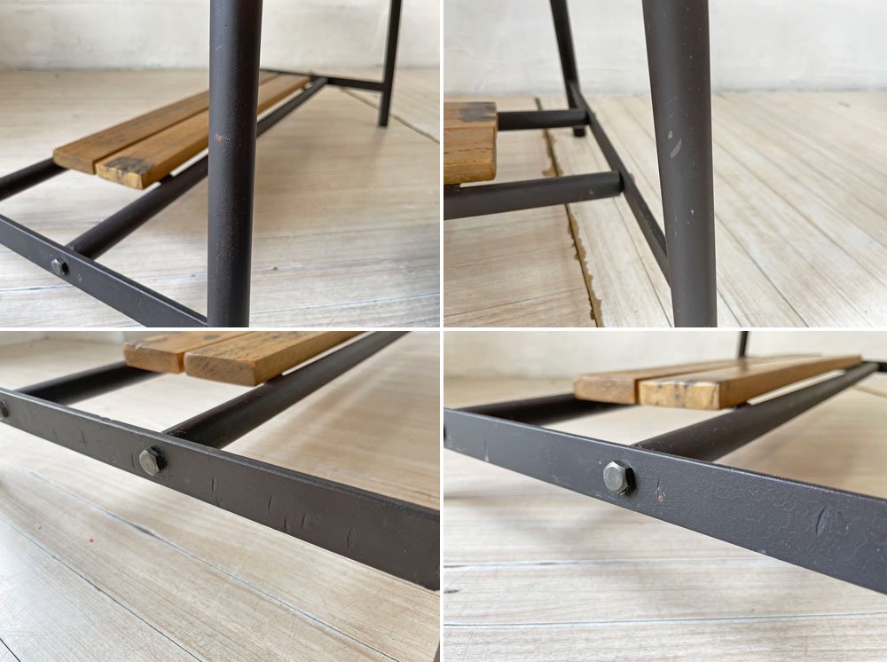 インダストリアルデザイン Industrial Design 古材×アイアン ローテーブル コーヒーテーブル センターテーブル ★