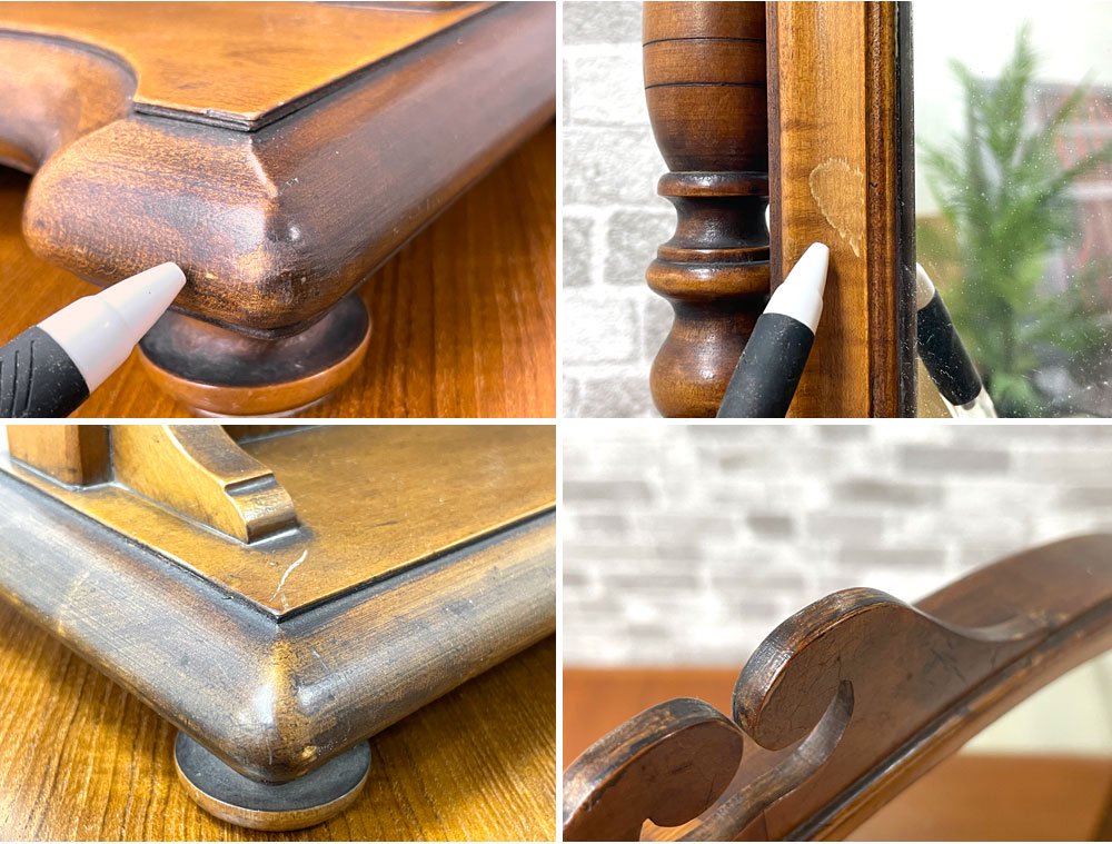 USビンテージ バーキー&ゲイファニチャー Berkey & Gay Furniture Co. スタンドミラー 1929~1935年 ビンテージ 米国家具 ●
