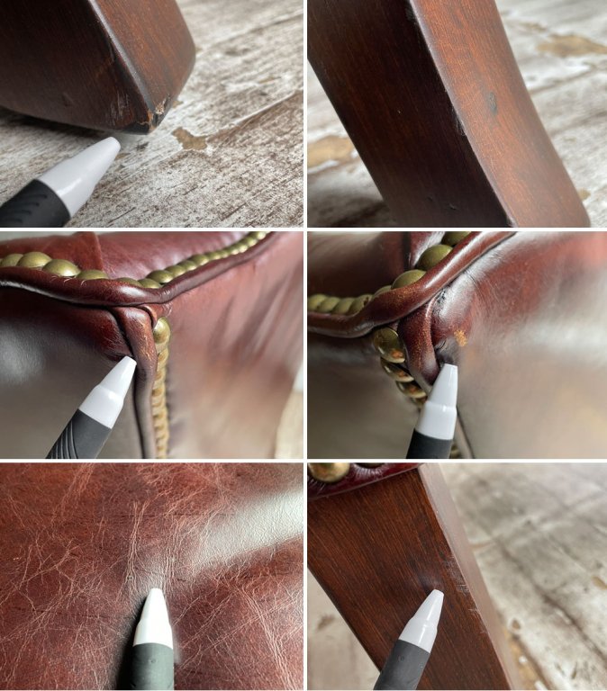 ハロ HALO ダウニングチェア DOWNING CHAIR 1Pソファ バイカータン 本革 アスプルンド取扱い 定価¥236,500- ♪