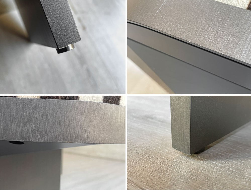 ミノッティ Minotti クライヴ CLIVE ベンチ W120cm ゼブラ本革 ロドルフォ・ドルドーニ 2019年モデル イタリア モダンデザイン 定価¥1,520,000- ♪