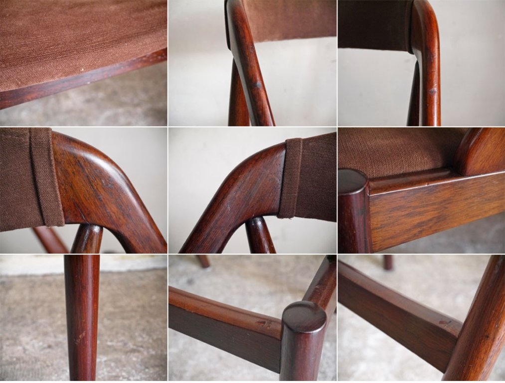 スコウ・アンデルセン Schou Andersen カイ・クリスチャンセン Kai Kristiansen NV31 ダイニングチェア ローズウッド ビンテージ デンマーク ■