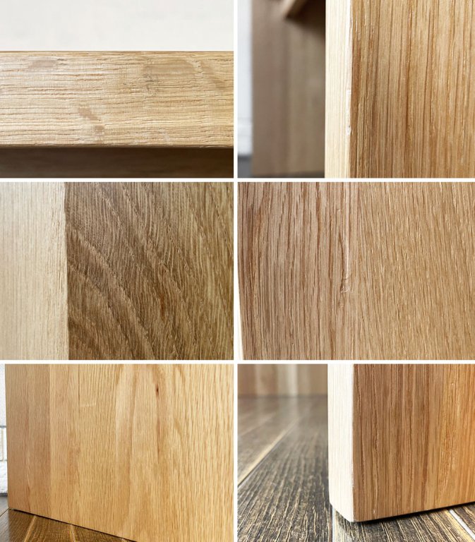 無印良品 MUJI オーク無垢材 コの字デスク コンソールテーブル W115cm ナチュラルデザイン 廃番 ◎