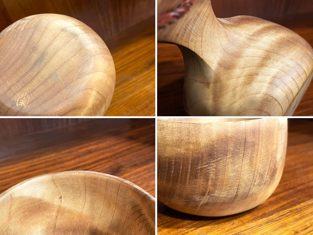 コイヴマー KOIVUMAA ククサ KUKSA マグカップ レザーストラップ付き 白樺 ナチュラル 北欧 フィンランド ◇