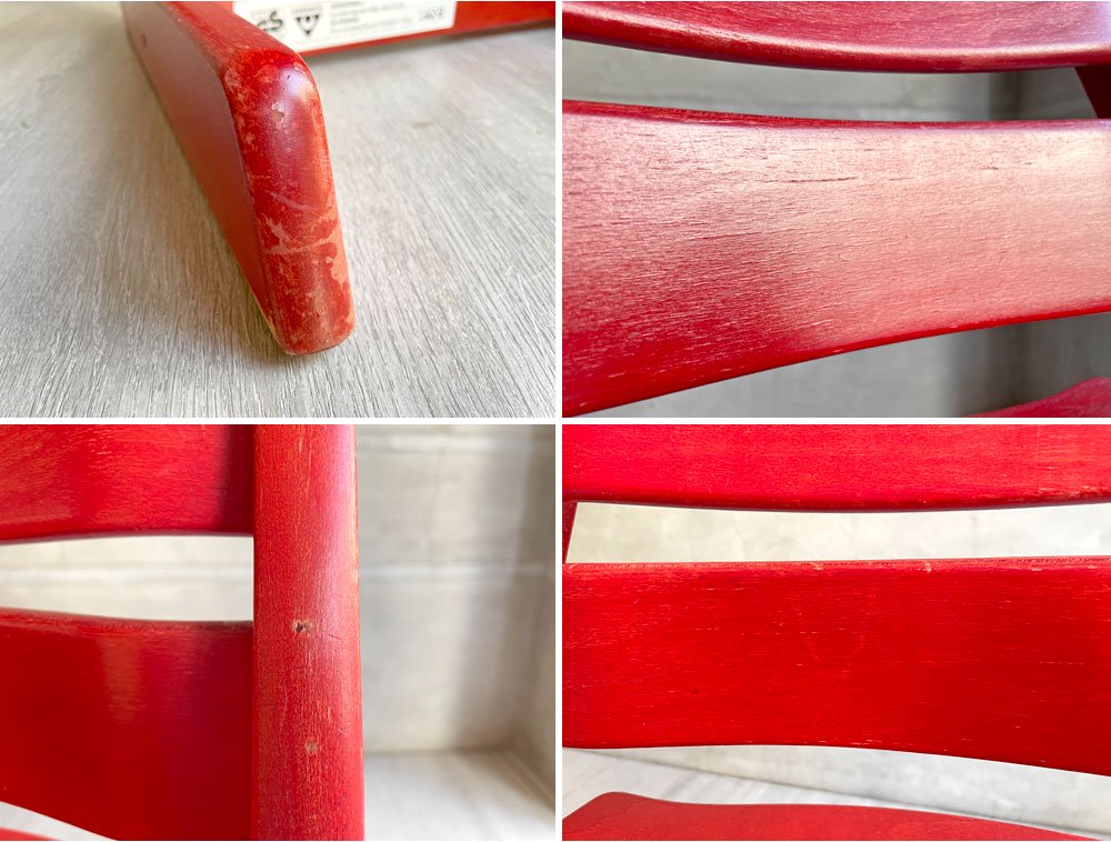 ストッケ STOKKE トリップトラップ TRIPP TRAPP ベビーチェア キッズチェア S/N無し レッド ノルウェー 北欧家具 ♪