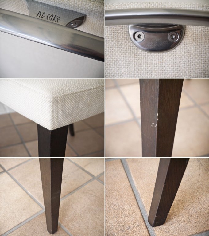 エーディーコア AD CORE ルッソ LUSSO ダイニングチェア AD-022A オーク材 オプションハンドル付 定価¥100,100- イタリアモダン ◇