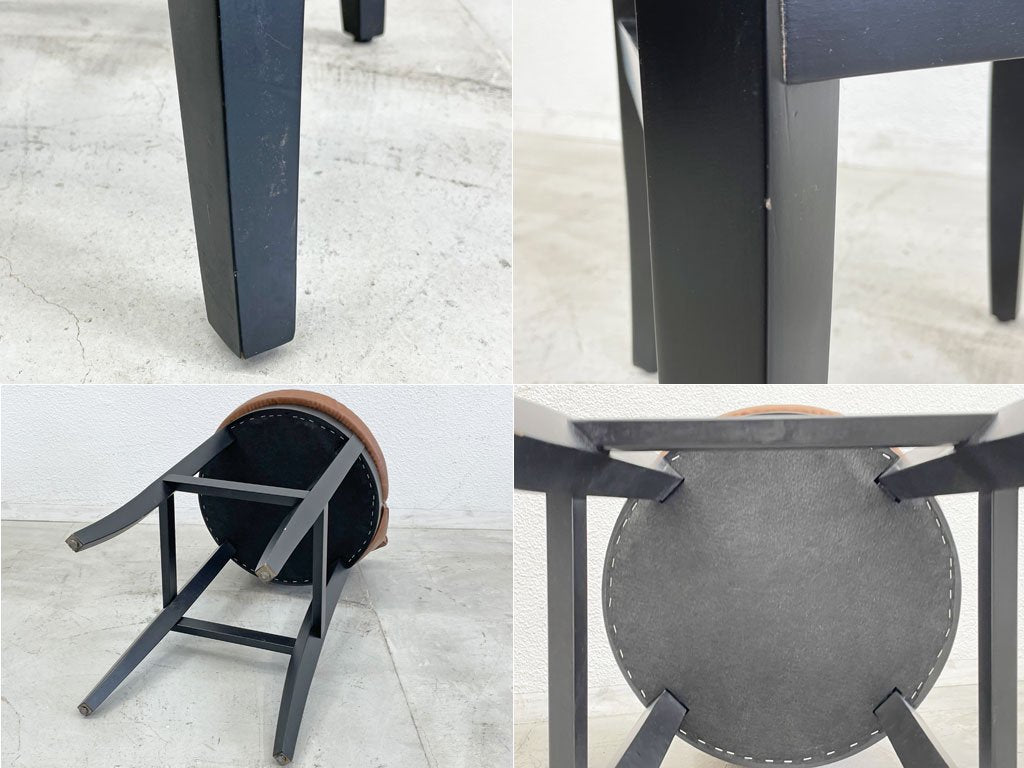 アスプルンド ASPLUND アレグラ カウンター チェア ALLEGRA COUNTER CHAIR ハイスツール PVCレザー ブラックフレーム B 〓