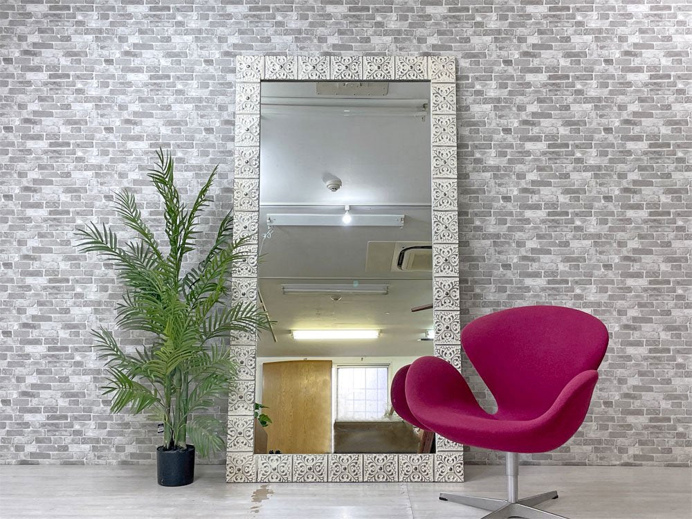 エイチピーデコ H.P.DECO H.P.FRANCE NYミラー Newyork Mirror 姿見 アメリカンビンテージマテリアル シャビーシック 定価 ¥132,000- ●