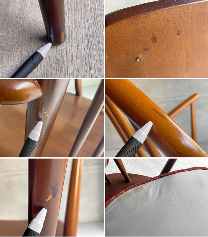アーコール Ercol グランドマザー Grandmother ラウンジチェア アームチェア エルム×ビーチ UKビンテージ 英国家具 ♪