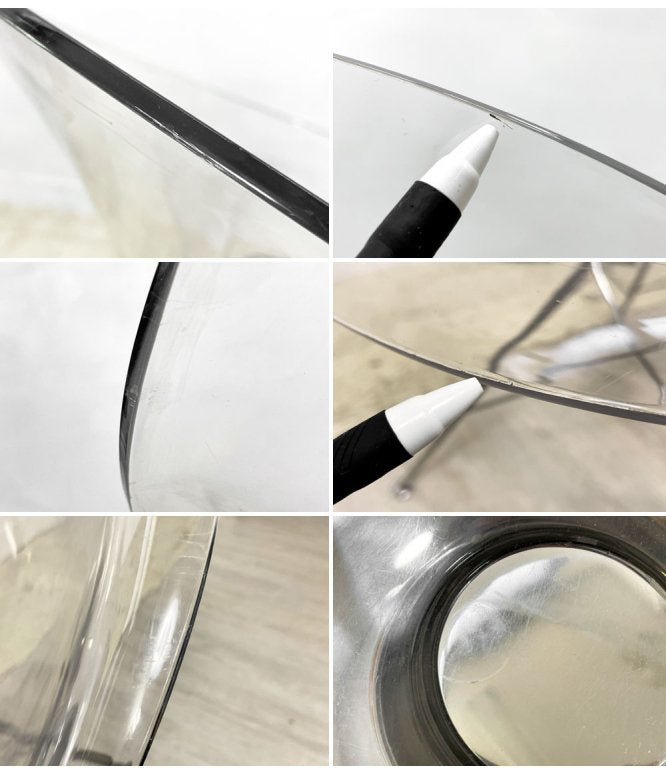 カルテル Kartell エロエス ERO S ダイニングチェア クリスタル 4本脚 フィリップ・スタルク スペースエイジ イタリア 参考定価¥77,000- ●