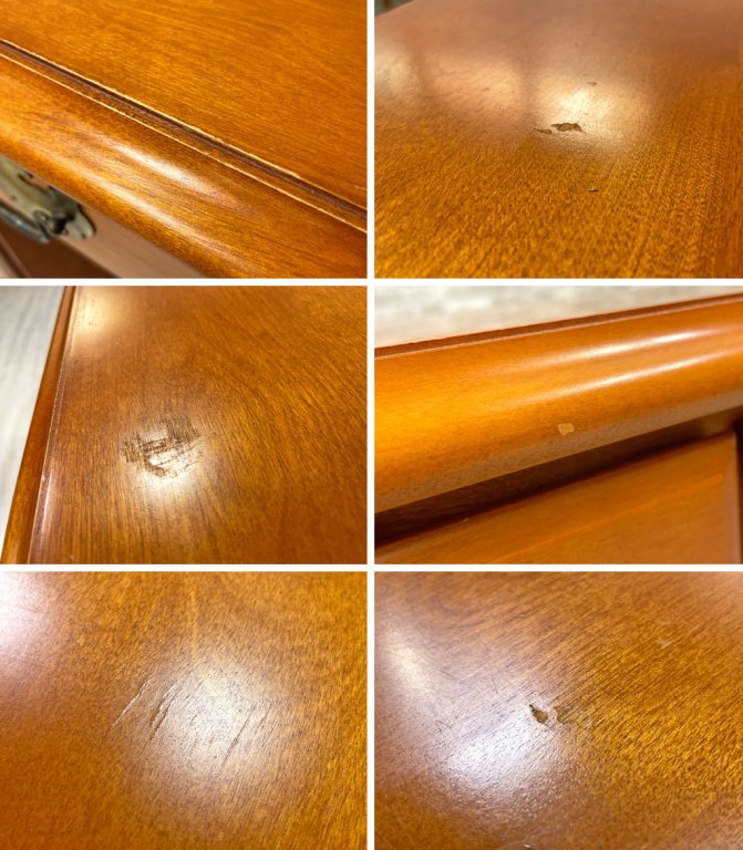 横浜ダニエル DANIEL デスク 片袖机 A-302 樺桜材 アーリーアメリカン カントリースタイル 定価¥649,000- ●