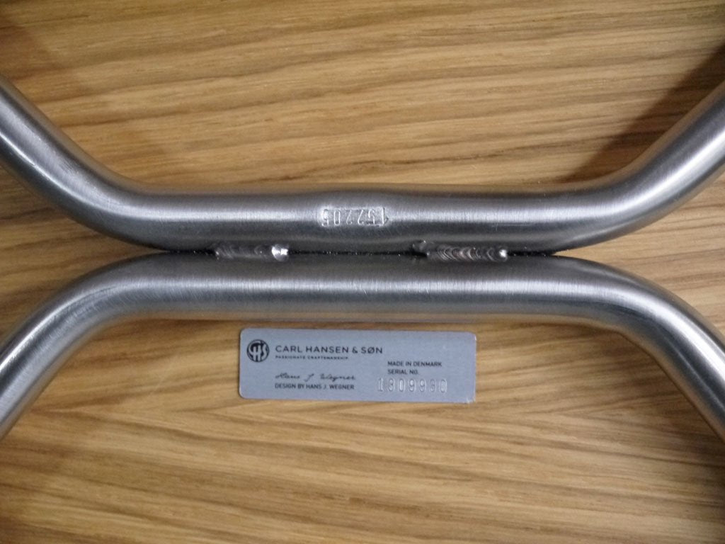 カールハンセン&サン Carl Hansen & Son CH88T ダイニングチェア オーク材 ステンレススチールフレーム ハンス・J・ウェグナー 北欧家具 美品 ■