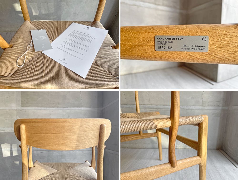 カールハンセン&サン Carl Hansen & Son CH26 ダイニングチェア アームチェア オーク オイルフィニッシュ ハンス・J・ウェグナー 北欧 デンマーク 未使用品 ♪