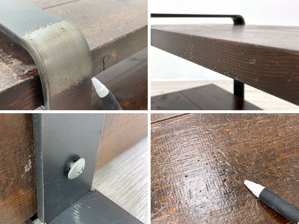 アクメファニチャー ACME FURNITURE ベルズファクトリー BELLS FACTORY テレビボード AVボード パイン無垢材 アイアン W150 インダストリアル 定価¥93,500- ●