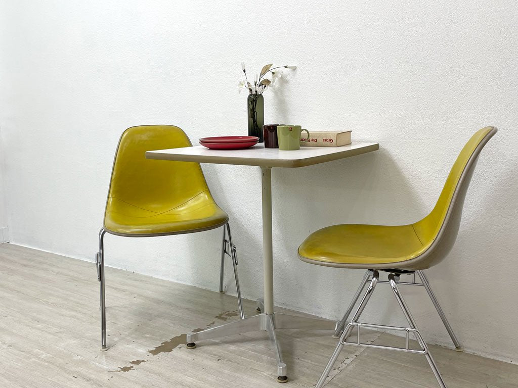 ハーマンミラー Herman Miller コントラクトテーブル Contract table スクエア カフェテーブル ダイニングテーブル W60 C&Rイームズ ミッドセンチュリー ●
