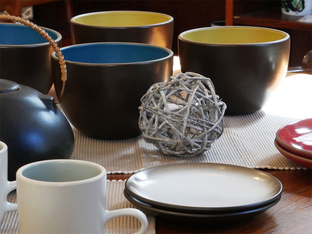 ヒースセラミックス HEATH CERAMICS ブレッド&バタープレート Coupe 平皿 Φ16cm Sea & Sand ブラウン 陶器 アメリカ ミッドセンチュリー ビンテージ B ●