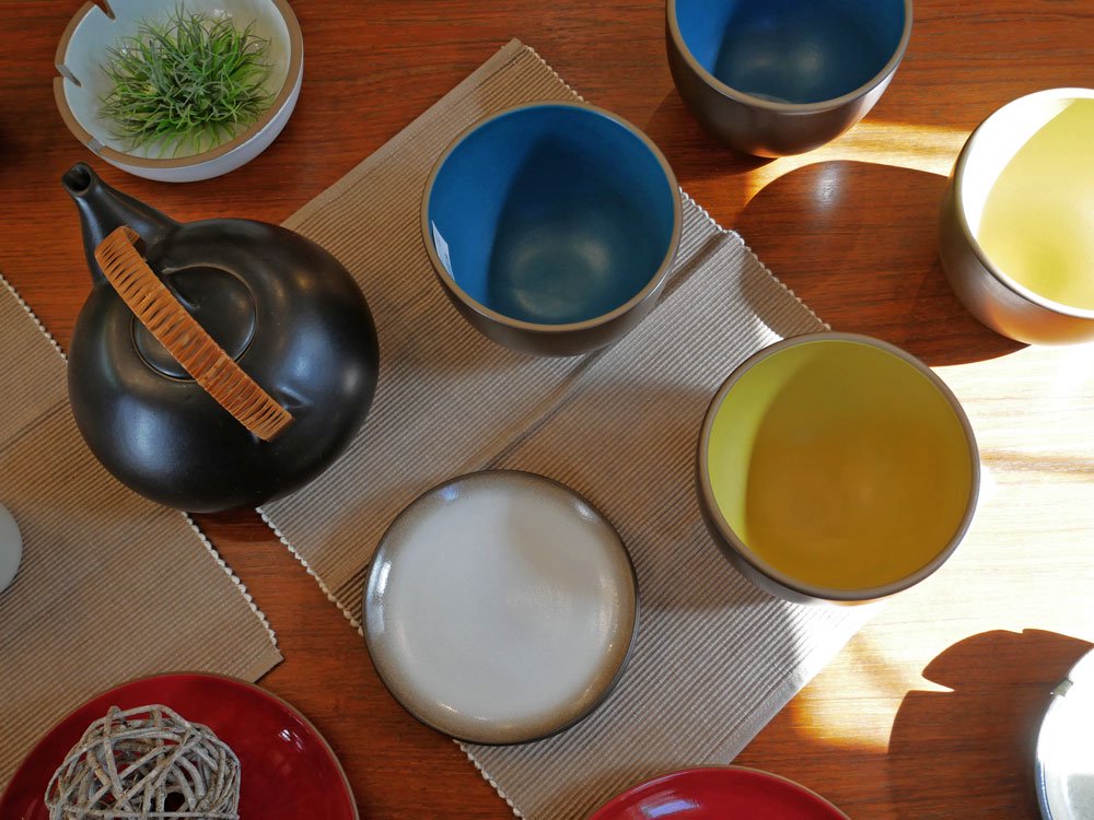 ヒースセラミックス HEATH CERAMICS サラダプレート Coupe Salad Plate 平皿 Φ21.5cm レッド 陶器 アメリカ ミッドセンチュリー B ●