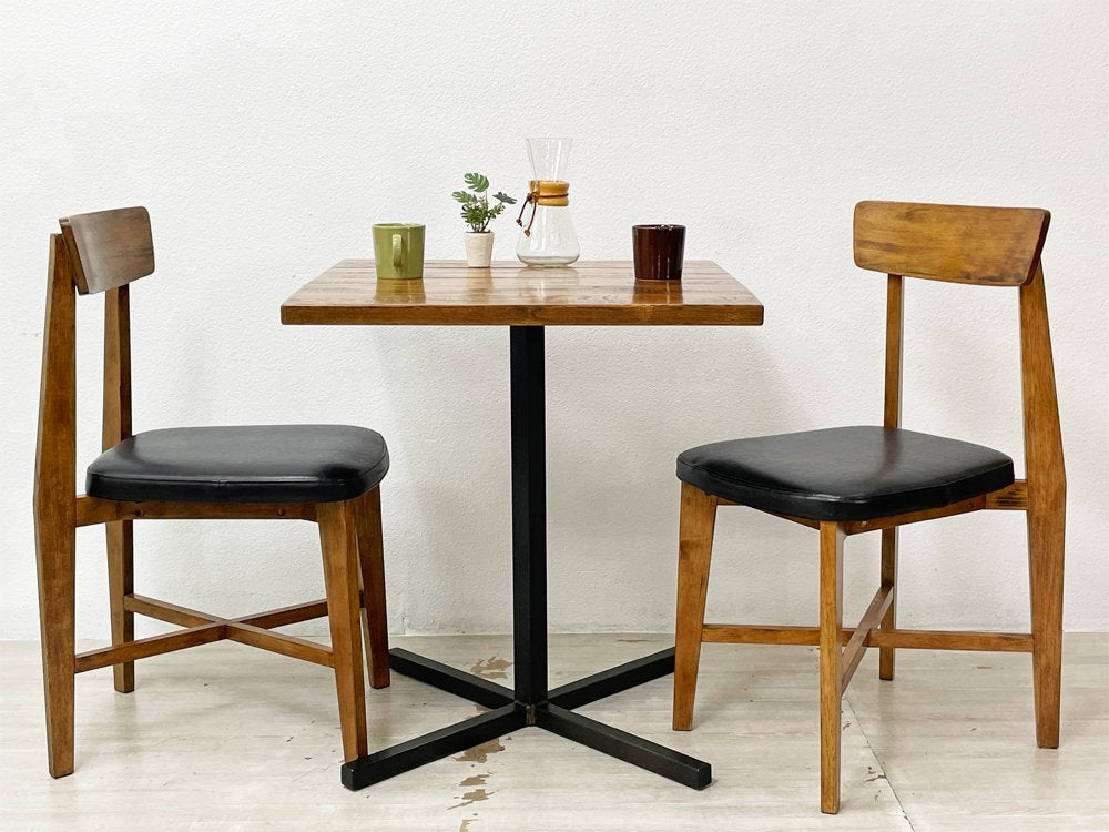 ジャーナルスタンダード journal standard Furniture シノン ダイニングチェア CHINON CHAIR VL ラバーウッド PUレザー 定価¥27,500- A ●