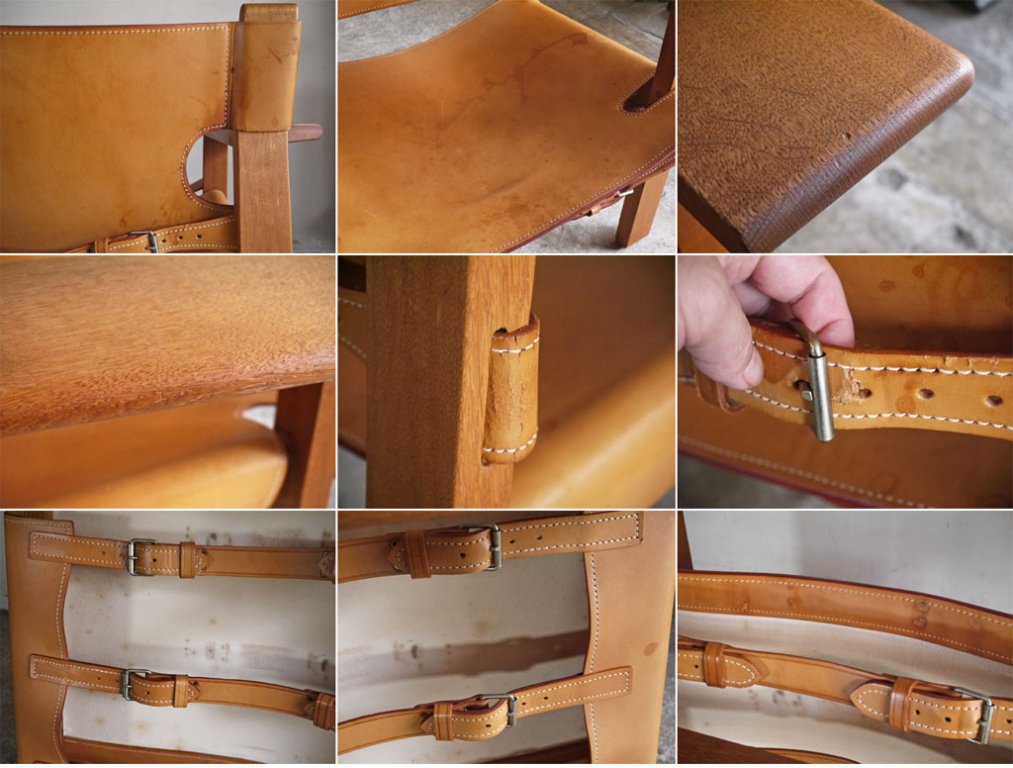 フレデリシア FREDERICIA スパニッシュチェア The Spanish Chair 2226 オーク材 ナチュラルレザー ボーエモーエンセン 北欧家具 ■