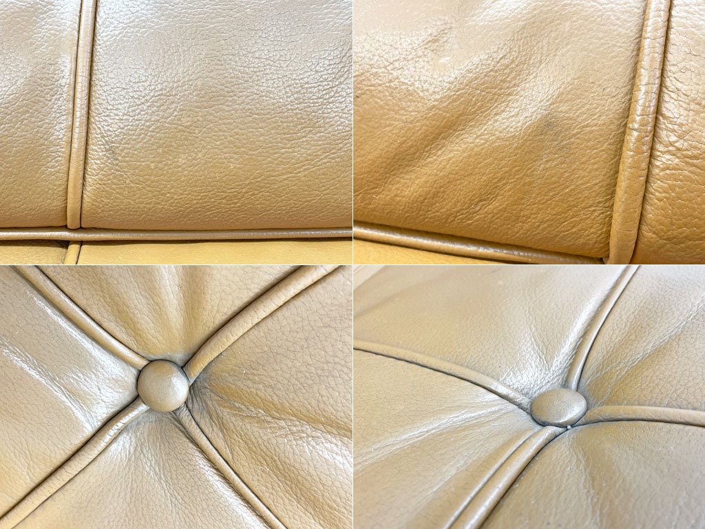 ノル Knoll ノール バルセロナチェア Barcelona Chair ミース・ファン・デル・ローエ 本革 キャメル 1シーターソファ モダンデザイン 〓