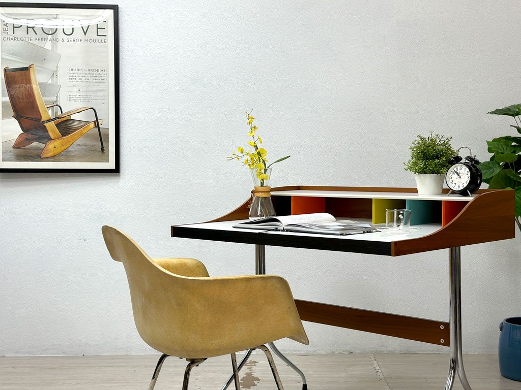 ヴィトラ Vitra ネルソンスワッグレッグデスク Nelson Swag Leg Desk ホワイトラミネート天板 W99cm ジョージ・ネルソン ミッドセンチュリー ●