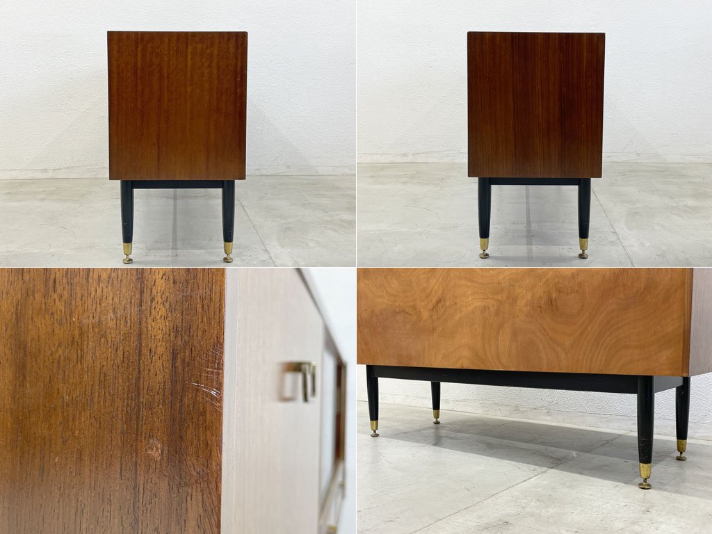 エベネゼル・グーム Ebenezer Gomme ジープラン G-plan トラー&ブラック Tola&Black サイドボード Black&Brass UKビンテージ 〓